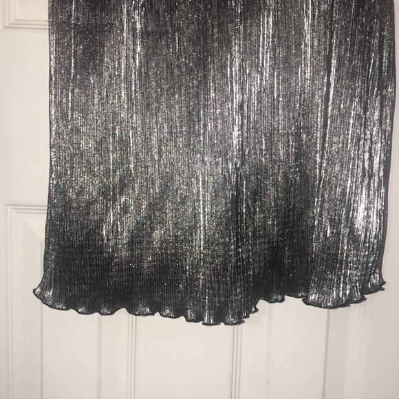 Forever 21 Silver Surplice Mini Dress - Picture 3 of 5